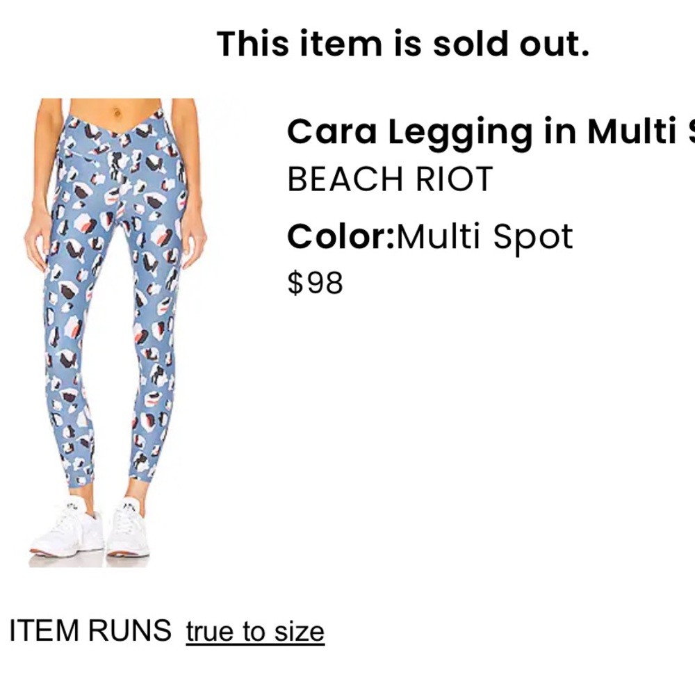 Beach Riot Cara Legging In Multi Spot - Picture 13 of 13
